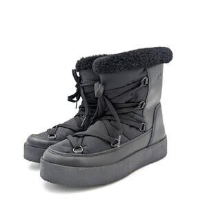 La Canadienne Emery Shearling Cold Weather Booties Women's Size US7 EU37